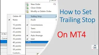 How to Set a Trailing Stop on MT4