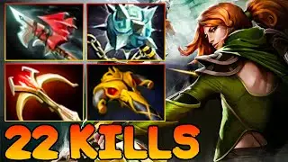 22 Kills Windranger Dota 2 !! Windranger Dota 2 Carry Mid Lane 7.37 Meta Pro Gameplay Build Guide