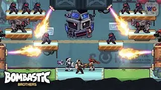 Bombastic Brothers - 2D Shooter - iOS Gameplay