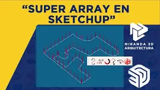 SKETCHUP PLUGIN | SUPER ARRAY IN SKETCHUP | SKETCHUP TUTORIAL