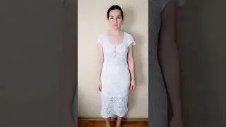 Взяла хлопковую пряжу и связала крючком летнее платье