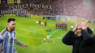 Messi Perfect Free Kick Goal 😋😋