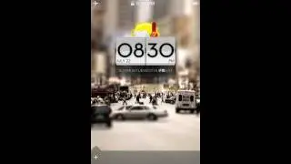 Clean Style android clock lock screen for iPod touch iPhone