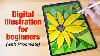 Basic digital illustration for beginners with Procreate