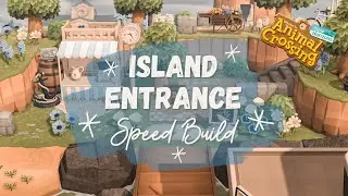 Coastal Town Island Entrance Speed Build! // Animal Crossing New Horizons