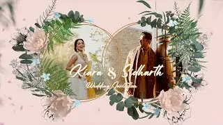 Kiara Advani + Sidharth Malhotra | Floral Wedding Invitation Video Save The Date | Rishi Photography