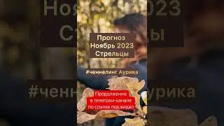 Важно🔥Стрельцы 💯прогноз на ноябрь 2023 