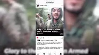 Армянские бойцы идут на передовую