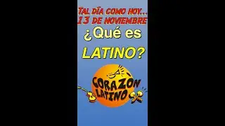 Tal día como hoy, 13 de noviembre. LATINOS, ¿existen realmente? ¿Qué es ser latino? #etimología