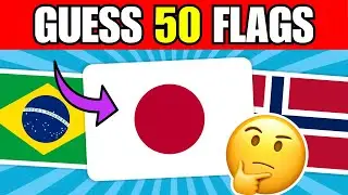 🚩 Guess the Country by the Flag Quiz 🌎 | Can You Guess 50 Flags?