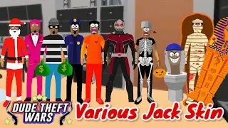 Vorious Jack Skin  | Dude Theft Wars EXE | Dude theft wars Funny Moments