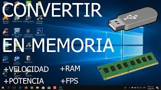 como CONVERTIR una USB en MEMORIA RAM | MAS VELOCIDAD | Windows 10, 8, 7 | SIN PROGRAMAS 2018