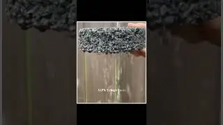 This is how thirsty concrete absorbs water |😲😲| 