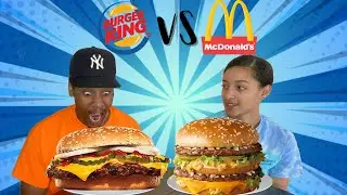 MCDONALD'S VS  BURGER KING FOOD CHALLENGE!!