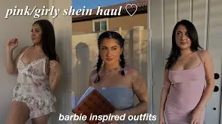 HUGE SHEIN HAUL - pink and girly barbie inspired outfits ♡