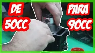 COMO AUMENTAR EM CASA A CILINDRADA DA MOTOS 50 CC CINQUENTINHA VIDEO DEFINITIVO E DETALHADO