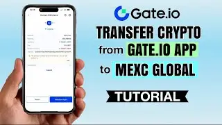 How to TRANSFER crypto from GATE.io to MEXC GLOBAL | App Tutorial