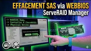 Effacement des disques SAS sur un Serveur IBM X Series via le WEBBIOS