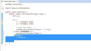 Java Programming - 43 - Exception Handling