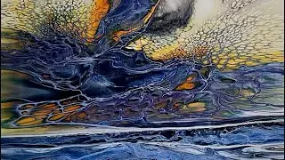 434. INCREDIBLE Deconstructed Landscape! Must See Fluid Art!!