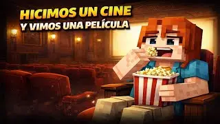 Hicimos un cine en survival MINECRAFT BEDROCK