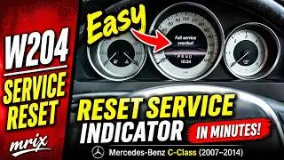 Service Reset W204 C-Class Mercedes 2008-2014