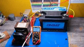 Como Fazer Carregador de Bateria de Carro TURBO com Transformador de Micro-ondas - Caseiro
