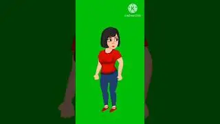 Green Screen Cartoon | Green Screen Animation |  No Copyright 