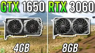 GTX 1650 vs RTX 3060 Tested in 2023