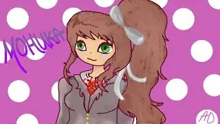 Рисунок Моники [Doki-Doki Literature Club!]