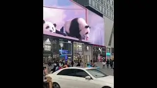 Реалистичный 3D экран в Сеуле.