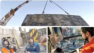 Crane Operator. The Work of a Crane Operator Through the Eyes of a Rigger.