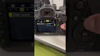 Canon 5D Camera Settings: NTSC to PAL