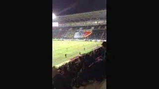 Баннеры на матче Черноморец - Лион