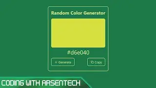 Random Color Generator Tutorial Using Javascript
