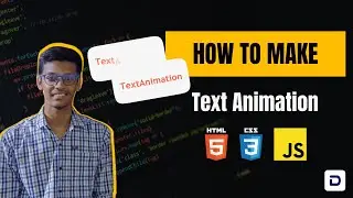 How to Make an Awesome Text Animation Using HTML, CSS, and JavaScript -  LIVE | DoCoNation