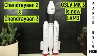 EASY! HOW TO MAKE CHANDRAYAAN 3 ROCKET GSLV MK III OUT OF CHART PAPER | Chandrayaan 3 rocket LVM-III