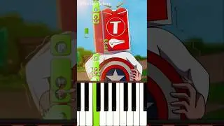 War Between MrBeast and T-Series @TheToonTubers - Piano Tutorial