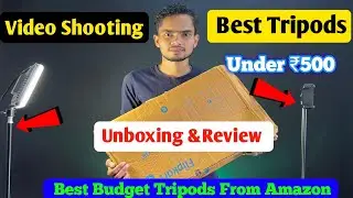 Best Tripods for YouTube video shooting 🔥 | Kreo Tripods under ₹500 with free phone Holder #unboxing