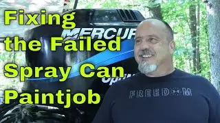 Mercury Optimax Outboard Cowling Duplicolor Spraycan Failure - RECOVERY!