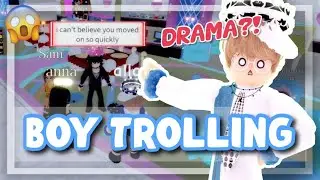 BOY TROLLING CAUSES DRAMA in ROYALE HIGH??😱