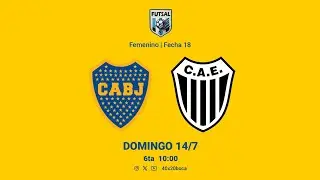 FUTSAL AFA ♀️ 6ta | Fecha 18 | Boca Juniors 🆚 Estudiantes