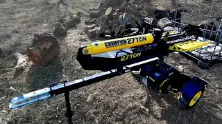 Homestead Firewood- Champion 27 Ton Log Splitter Review