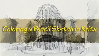 Coloring a Pencil Sketch in Krita