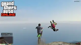 Crazy Jump With Motorcycle - GTA 5 Fails Funny Moments