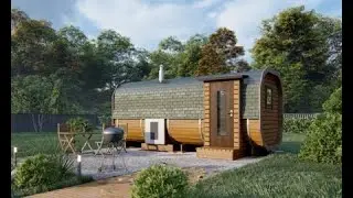 Баня Бочка Квадро 6 м. Обзор. Описание. Характеристики.