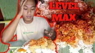 FRIED CHICKEN BERLUMURAN SAMBAL ULEK + BON CABE LEVEL 50 🔥| mukbang Indonesia