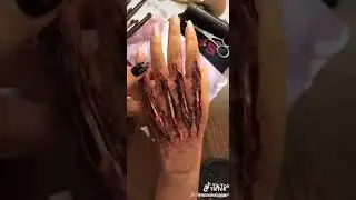 #SFX Makeup😱 horror wound makeup (this is how they do in movies 😳