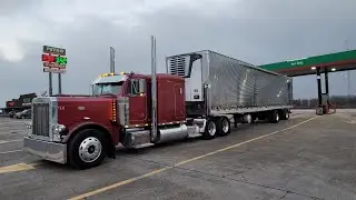 27 Year Old Truck Driver Loading up the Motor Wagon and Heading down to Missouri | Peterbilt 379