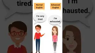 Basic vs Advance English #learnenglish #englishvocabulary  #shorts